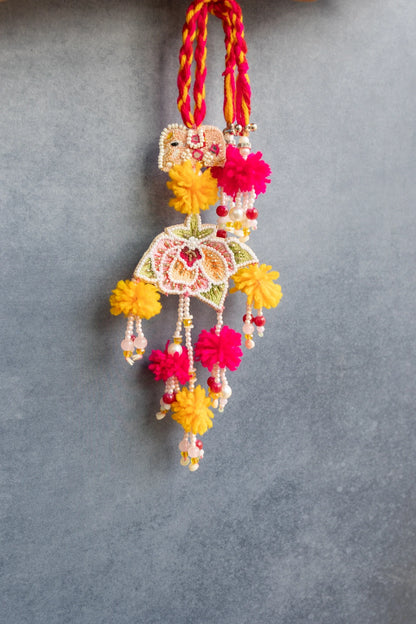 Colorful Beaded Lumba rakhi