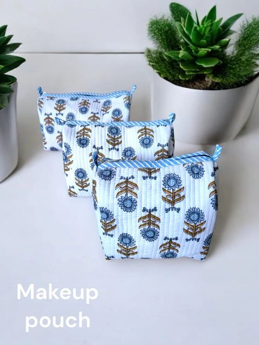 Quilted makeup pouches (Set of 3) MP009