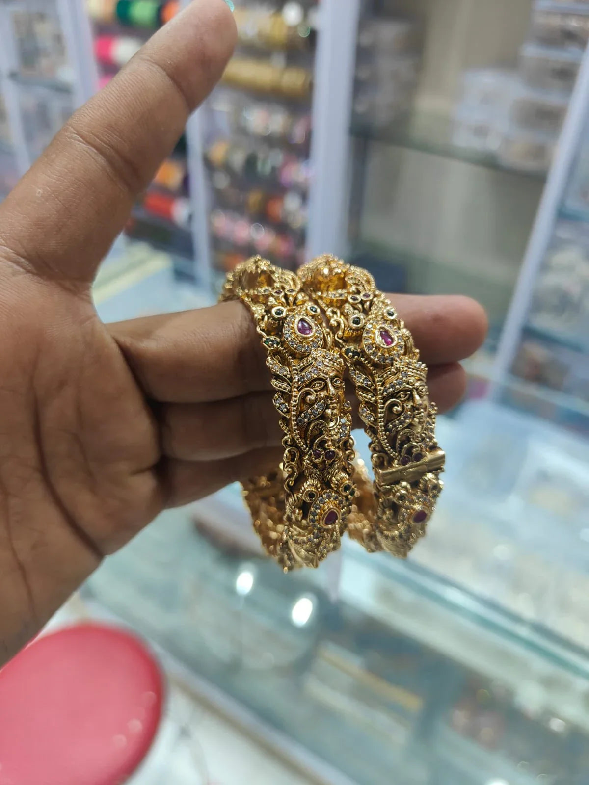 2 Piece Temple Vintage Bangle SBG004