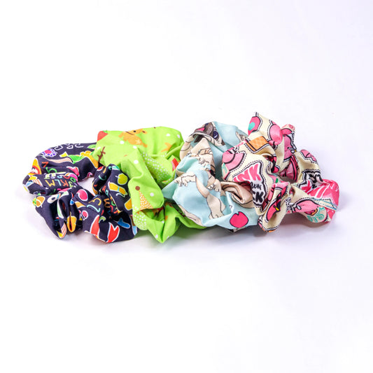 Set of 4 Scrunchies SC005