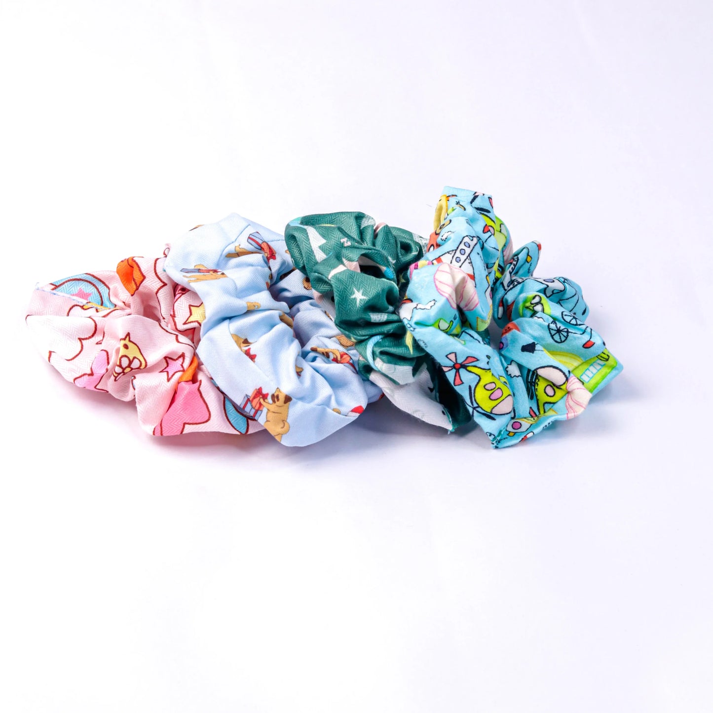 Set of 4 Scrunchies SC007